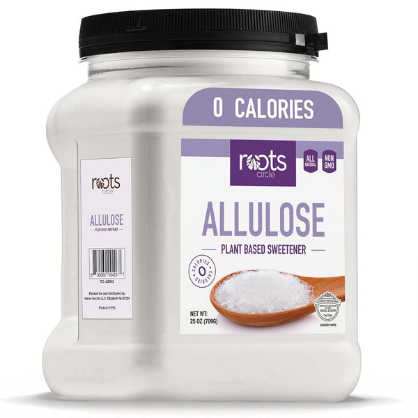 Roots Circle Allulose Plant Based Sweetener - Zero Calorie Sugar Alternative for