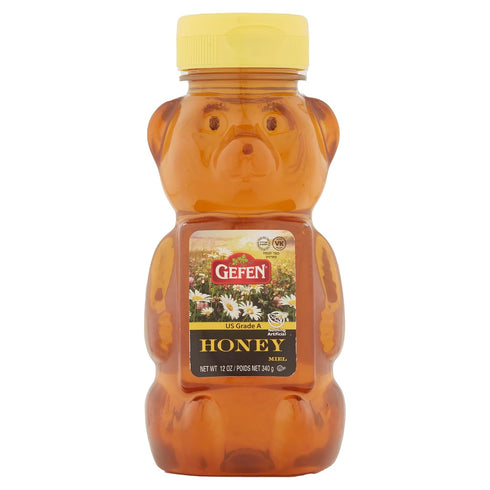 Gefen Honey Bear, 100% Pure Clover Honey, 12 oz