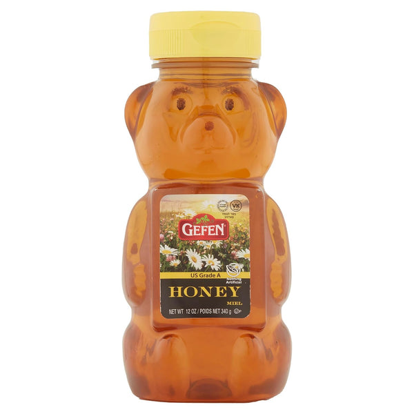 Gefen Honey Bear, 100% Pure Clover Honey, 12 oz