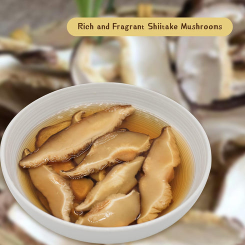 24.03Oz 681G (3 Pack 8.01 oz) ONETANG Dried Mushroom Slices New Crop Premium Grade Extra Thick Mushrooms slice No