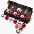 Set 6-2 Set, Hot Chocolate Bombs Marshmallow Filled Balls - of Flavors White & Red Swirl Caramel & Fudge Brownie Candy