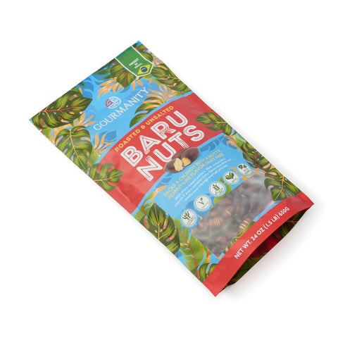 1.5 LB, 6 9, Gourmanity Brazilian Baru Nuts, Complex Nutty Flavor, High in Protein, Vitamin E and Omega & Roasted