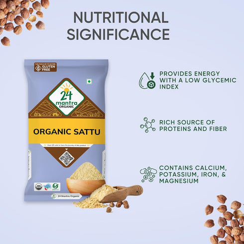 24 Mantra Organic (500g) Sattu Atta