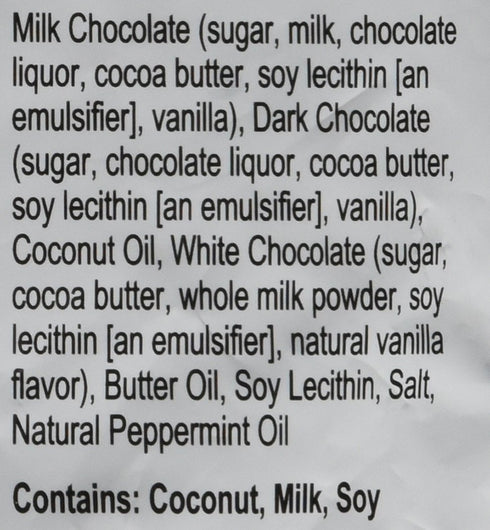 24oz Peppermint Double Milk Chocolate Truffle Cremes - Dilettante