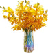 15 Stems of Fresh Orange Orchids - Perfect Gift for Any Occasion