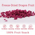 ZCFIKJ 5.3OZ/150G,Freeze Frozen Freeze Dried Dragon Fruit Cubes Dried Fruit Snacks No Added Sugars,Premium Dragon Fruit