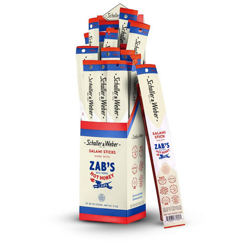 Schaller & Weber Salami Sticks with Zabs Hot Honey, 0.85 Oz (Pack