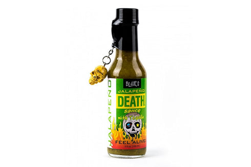 Blair's Jalapeno Death Sauce with Tequila & Skull Key Chain - 5 oz