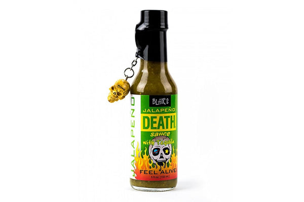 Blair's Jalapeno Death Sauce with Tequila & Skull Key Chain - 5 oz