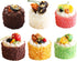 Joeabor 6 Pack Fake Cupcakes, Artificial Cupcakes for Display, Faux Cake Dcor, Realistic