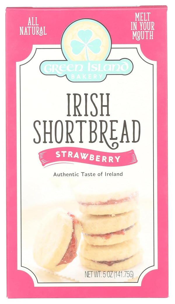 Green Island Bakery , Cookies Shortbread Irish Strawberry, 5 Ounce