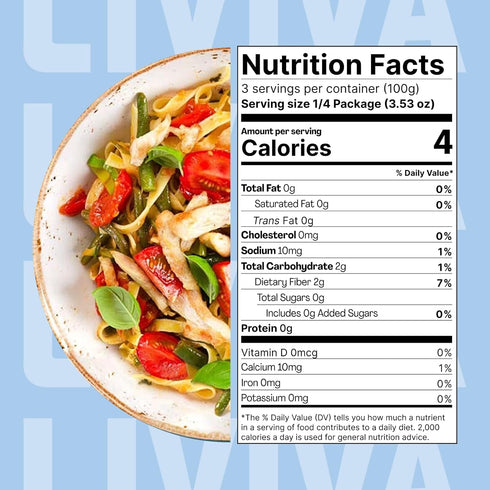(6 LIVIVA Shirataki Konjac Spaghetti Pk) Diabetic-Friendly Low Carb, Low Calorie Pasta Noodles Ready to Serve No Odor