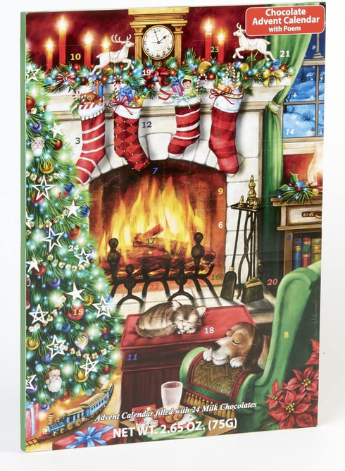 Vermont Christmas Company Cozy Christmas Chocolate Advent Calendar, Countdown to Christmas