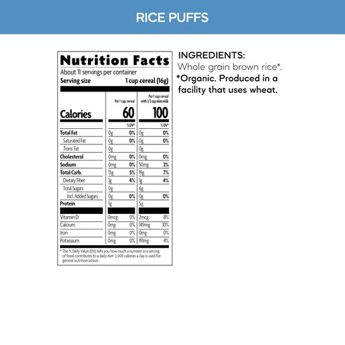 6 oz (Pack 1), Packaging Nature's Path Organic Rice Puffs Cereal, of Earth Friendly
