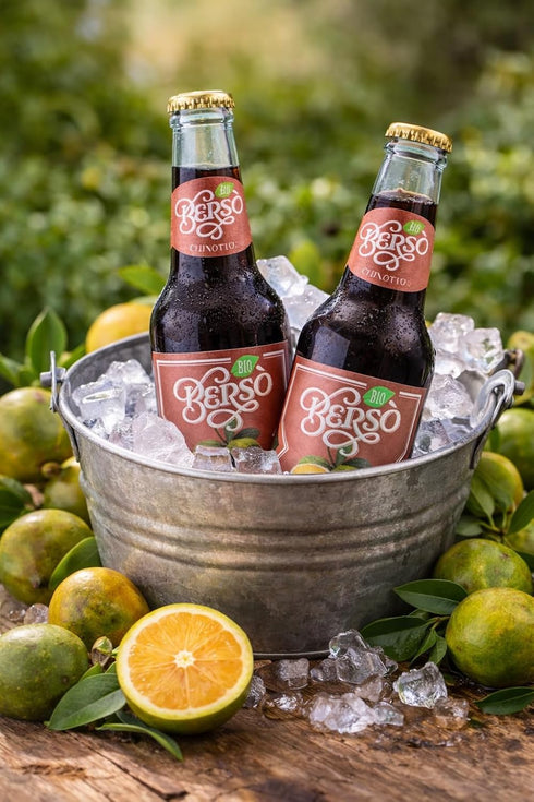 Berso 12-Pack Chinotto Italian Soda Authentic Sparkling Bitter Orange Soft Drink Classic Italian Citrus Beverage