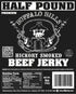 8oz Buffalo Bills Premium Hickory Beef Jerky Pieces (hickory smoked jerky in random size pieces)