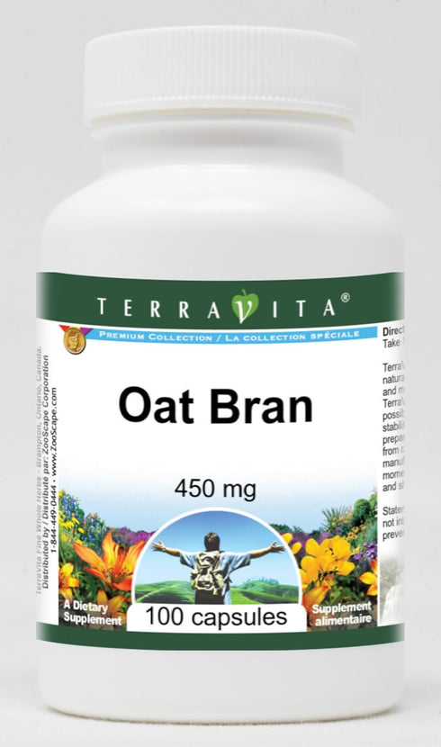 Terravita Oat Bran - 450 mg (100 Capsules, ZIN: 520947)