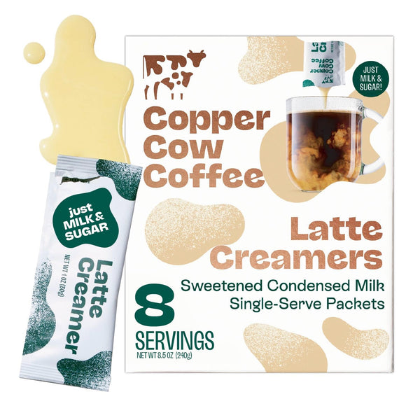 Copper Cow Coffee Sweetened Condensed Milk Coffee Creamer Singles (8 pack) |