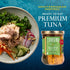 Pack 6 Tonnino Tuna Fish Yellowfin Pole&Line - Jalapeno in Olive Oil of Alternative to Salmon Protein Snacks Ready