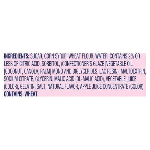 3.5 oz (Pack 12) SweeTARTS Ropes, Candy, Tangy Strawberry, Soft and Chewy