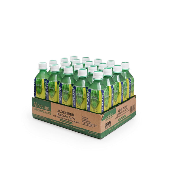 Aloevine Aloe Vera Drink Original Drink Aloe Juice with Real Aloe Chunks