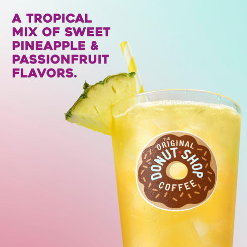 20 Count The Original Donut Shop Iced Refreshers, Pineapple Passionfruit Flavor, Keurig Single Serve K-Cup Pods