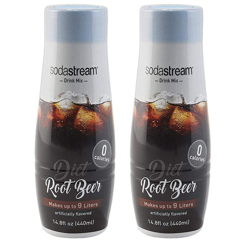 SodaStream Diet Root Beer, 440ml 2 Pack, 14.8 Fl Oz