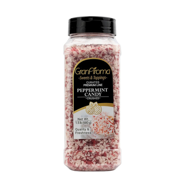 GranAroma Crushed Peppermint Candy, Minty & Refreshing, Hot Cocoa, Desserts & Holiday