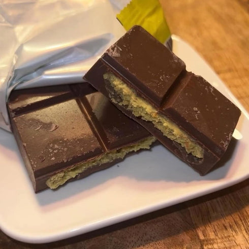 Generic (3.17 oz (Pack 3)) Dubai Chocolate Bar Pistachio | Milk Chocolate Filled with Pistachio Cream and Kataifi
