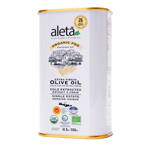 Aleta Farms Olive Oil Extra Virgin, USDA Organic, Single Estate PDO Polyphenol Rich