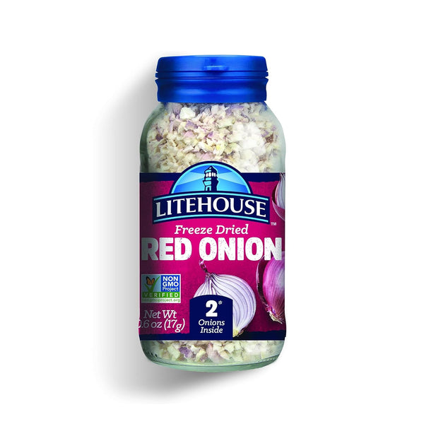 Litehouse Freeze Dried Red Onion - Gluten Free, Vegetarian, Keto Seasoning, 0.60 Oz