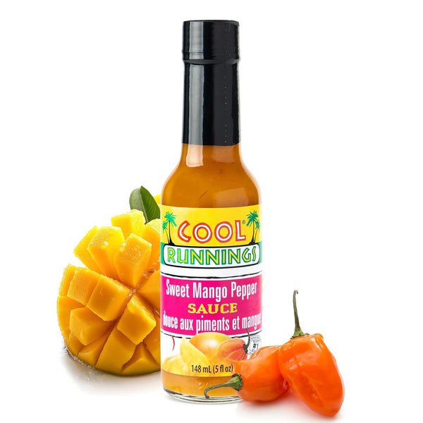 Cool Runnings Sweet Mango Pepper Sauce, 148ml - Sweet and Tangy Caribbean