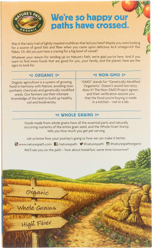 13.25 oz (375 g)(pack 3) Nature's Path, Organic, Flax Plus Multibran Flakes Cereal, of by Nature's Path