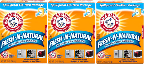 Arm & Hammer Baking Soda Fresh-n-Natural Odor Eliminator, 12 oz (Pack of