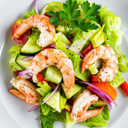 Generic 50/70 Count 32 oz (2 lb) Cooked Shrimp Tail-Off, Fully Cooked, Peeled & Deveined, Ready to Eat for Pasta