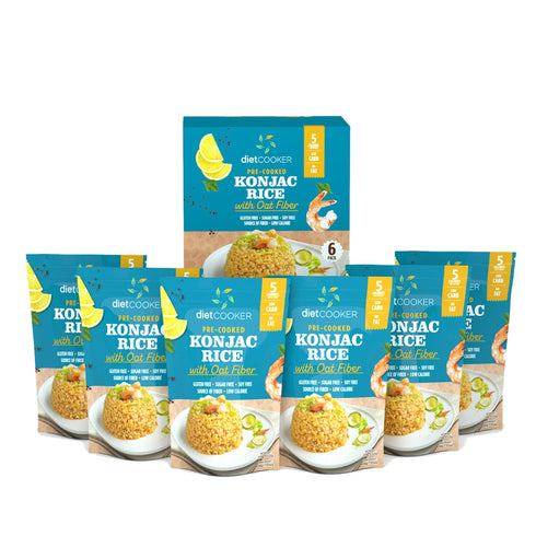 Shirataki Rice, DIET COOKER Konjac Rice 6 Pack Inside, Keto & Vegan