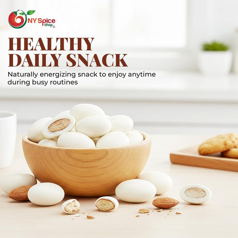8 NY Spice Shop Yogurt Covered Almonds - Ounce Candy Coated Almond - Trail Mix Yogurt Almonds Sweet Nut Snacks