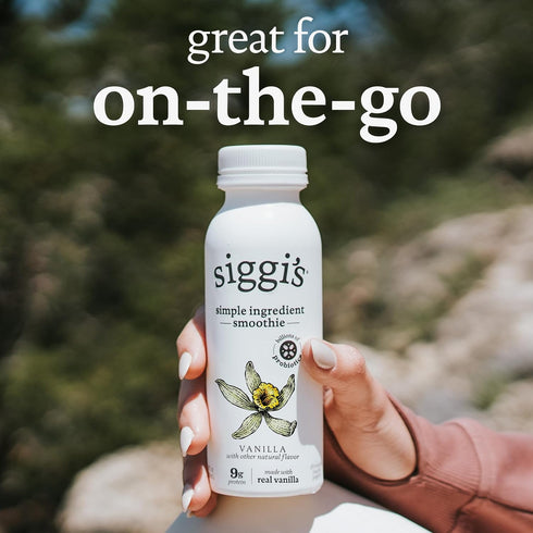 8 oz. 5 siggis Probiotic Drinkable Whole Milk Yogurt, Vanilla, Single Serving, Only Ingredients