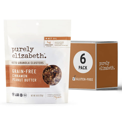 Purely Elizabeth, Cinnamon Peanut Butter, Keto Granola with MCT Oil, Grain-Free (6