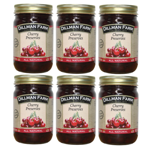Dillman Farm All Natural Cherry Preserves - Gluten-Free, Non-GMO, Vegan, Kosher, Preservative