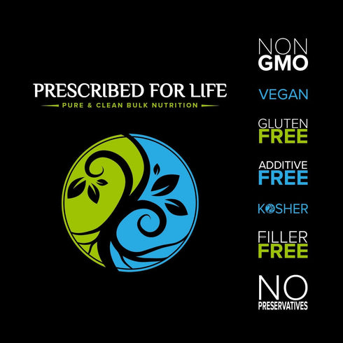 5% (1kg 2.2lb) Prescribed For Life Apple Cider Vinegar Powder, Organic ACV, Spray Dried, Gluten Free, Vegan, Non GMO