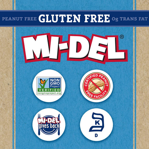 Mi-Del Gluten Free Animal Crackers, Non-GMO Certified, 0g Trans Fat, Pack of 1