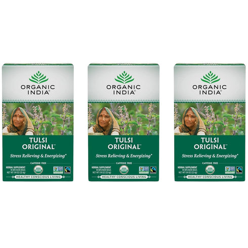 ORGANIC INDIA Tulsi Original Herbal Tea - Holy Basil and African Basil
