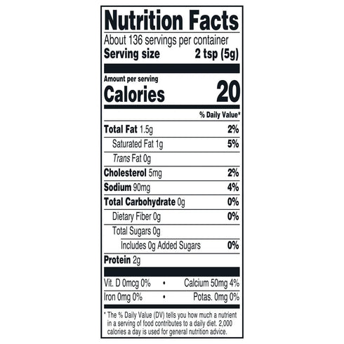 Generic 24 (1 Pack) Grated Parmesan Cheese, Ounce