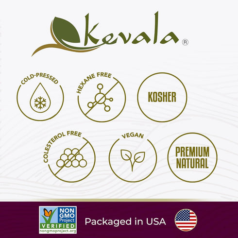 64 oz Kevala Grapeseed Oil - Nutritious Oil Great for Cooking and Beauty, Made with Carefully Selected Grapes, Perfect