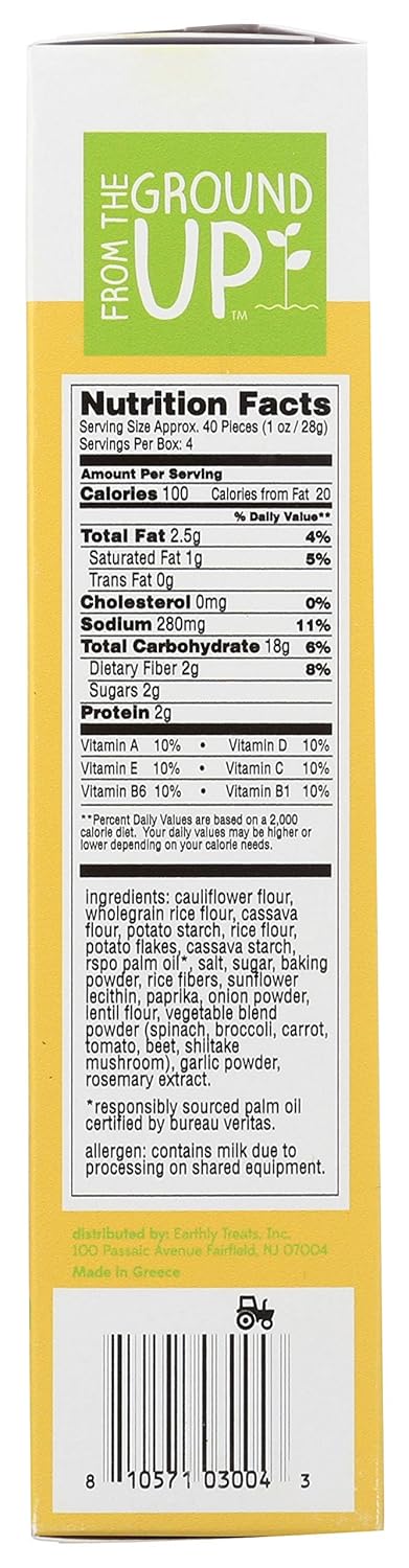 From The Ground Up Cauliflower Crackers Sea Salt - 4 Ounce