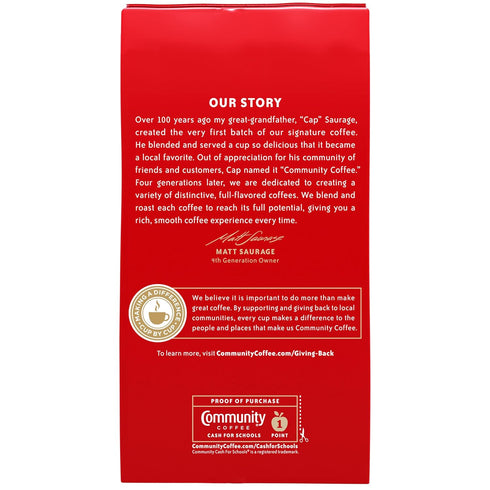 Community Packed 16 (Pack 1) Coffee Dark Roast Ground Coffee, Vacuum Ounce Bag