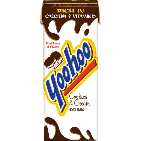 6.5 oz 40 pack (4 Packs 10) Yoo-hoo Cookies and Cream Drink, fl boxes