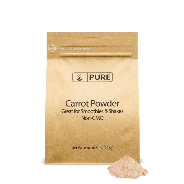 Pure Original Ingredients Carrot Powder, 8 oz, Smoothies & Shakes