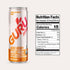 140 12 Oz, 12 Pack GURU Zero Sugar Energy Drink,Orange Raspberry Sorbet Organic Sparkling Energy Drink with MG Natural
